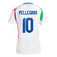 Taliansko Lorenzo Pellegrini #10 Vonkajší Ženy futbalový dres ME 2024 Krátky Rukáv